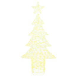 CHOINKA Z 240 DIODAMI LED CIEPŁA BIEL 180CM AKRYL