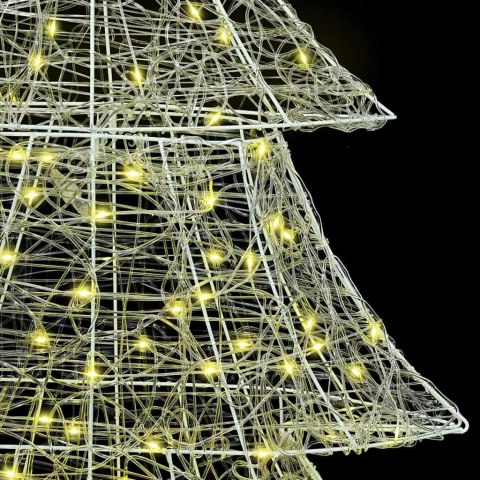 CHOINKA Z 240 DIODAMI LED CIEPŁA BIEL 180CM AKRYL