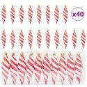 DEKORACJA CHOINKI 40 PCS CZERWONY