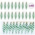 DEKORACJA CHOINKI 40 PCS ZIELONY