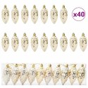 DEKORACJA CHOINKI 40 PCS ZŁOTY