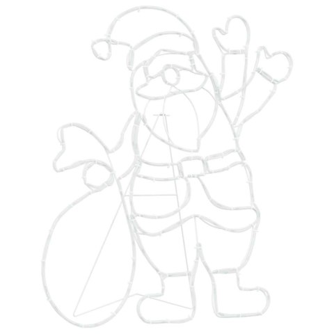 FIGURKA MIKOŁAJA DEKORACJA ŚWIĄTECZNA LED 168 DIOD ZEWNĘTRZNA/WEWNĘTRZNA WODOSZCZELNA, 58CM