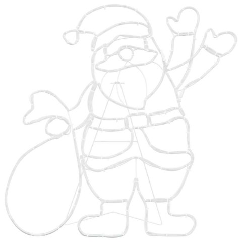 FIGURKA MIKOŁAJA DEKORACJA ŚWIĄTECZNA LED 168 DIOD ZEWNĘTRZNA/WEWNĘTRZNA WODOSZCZELNA, 58CM