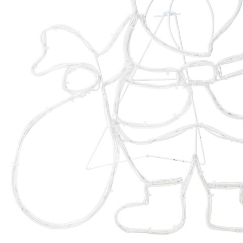 FIGURKA MIKOŁAJA DEKORACJA ŚWIĄTECZNA LED 168 DIOD ZEWNĘTRZNA/WEWNĘTRZNA WODOSZCZELNA, 58CM