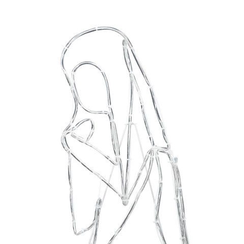 VidaXL Oświetlona Szopka Bożonarodzeniowa Wielokolorowe 112 x 72 cm