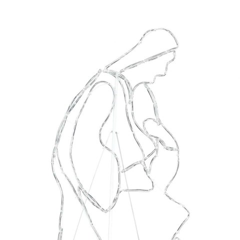 VidaXL Oświetlona Szopka Bożonarodzeniowa Wielokolorowe 112 x 72 cm