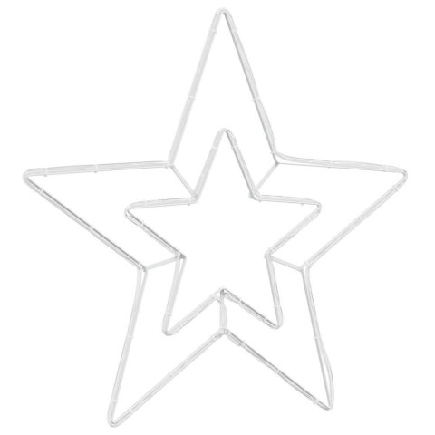 OŚWIETLONA GWIAZDA ŚWIĄTECZNA ZIMNA BIEL 51.5X50X0.65CM