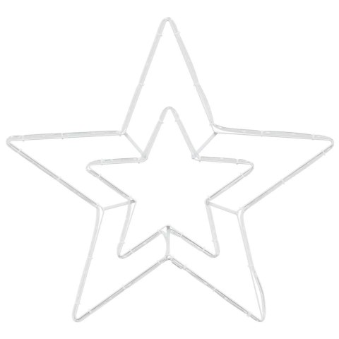 OŚWIETLONA GWIAZDA ŚWIĄTECZNA ZIMNA BIEL 51.5X50X0.65CM