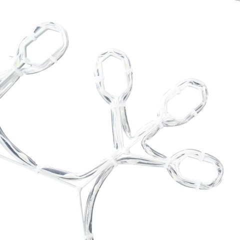 VidaXL Śnieżynka na Boże Narodzenie Ciepła biel 45 x 38 cm PVC