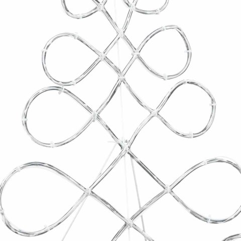 ŚWIĄTECZNE ŚWIATŁO W KSZTAŁCIE CHOINKI WIELOKOLOROWE 80X56CM