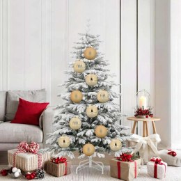 VidaXL Zestaw Bombek Choinkowych 9 pcs złoty