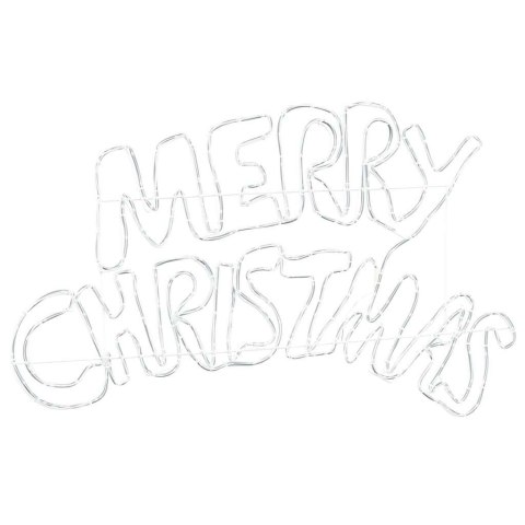 ZNAK ŚWIĄTECZNY Z 240 DIODAMI LED WIELOKOLOROWE 100X50CM PVC