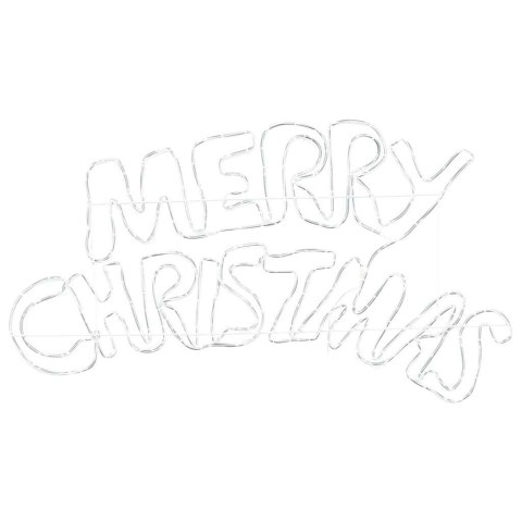 ZNAK ŚWIĄTECZNY Z 240 DIODAMI LED WIELOKOLOROWE 100X50CM PVC