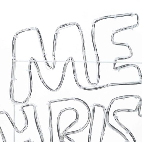 ZNAK ŚWIĄTECZNY Z 240 DIODAMI LED WIELOKOLOROWE 100X50CM PVC