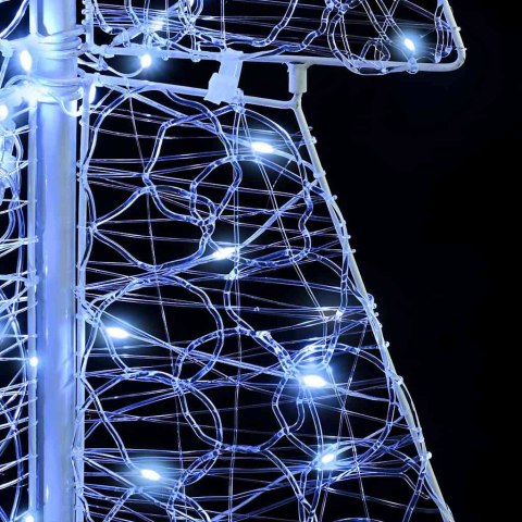 CHOINKA Z 100 DIODAMI LED ZIMNA BIAŁA 120CM AKRYL