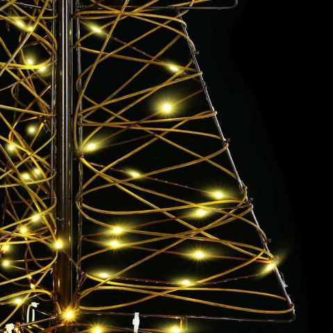 CHOINKA Z 160 DIODAMI LED CIEPŁA BIEL 150CM RATTAN