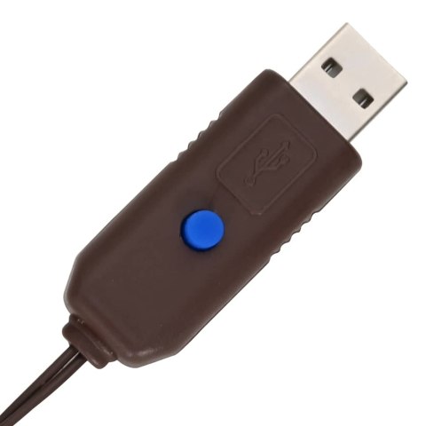 CHOINKA Z 160 DIODAMI LED CIEPŁA BIEL 150CM RATTAN