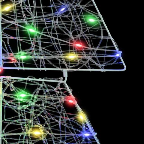 CHOINKA Z 160 DIODAMI LED WIELOKOLOROWE 150CM AKRYL