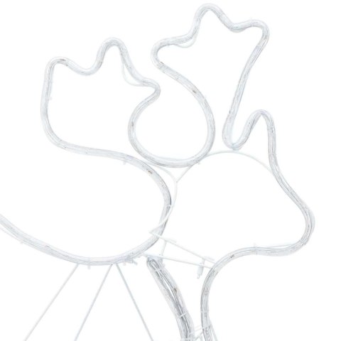 LED DEKORACJA ŚWIĄTECZNA WIELOKOLOROWE 69X79CM PVC