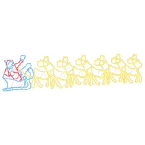 LED DEKORACJA ŚWIĄTECZNA WIELOKOLOROWE 69X79CM PVC