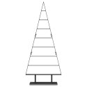 METALOWA CHOINKA ŚWIĄTECZNA Z PODSTAWĄ CZARNY 150CM STAL