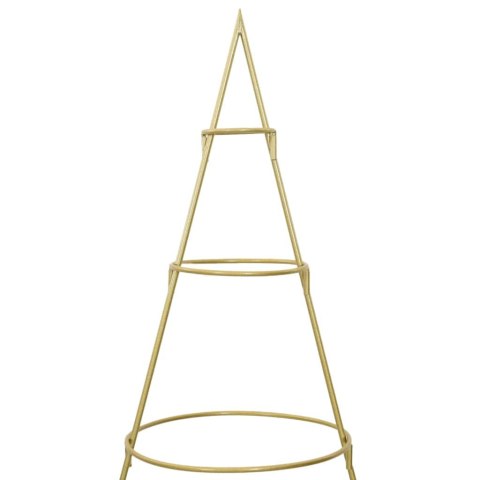 METALOWA CHOINKA ŚWIĄTECZNA Z PODSTAWĄ ZŁOTY 180CM