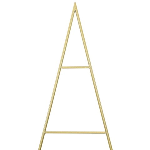 METALOWA CHOINKA ŚWIĄTECZNA Z PODSTAWĄ ZŁOTY 180CM