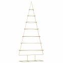 METALOWA CHOINKA ŚWIĄTECZNA Z PODSTAWĄ ZŁOTY 210CM