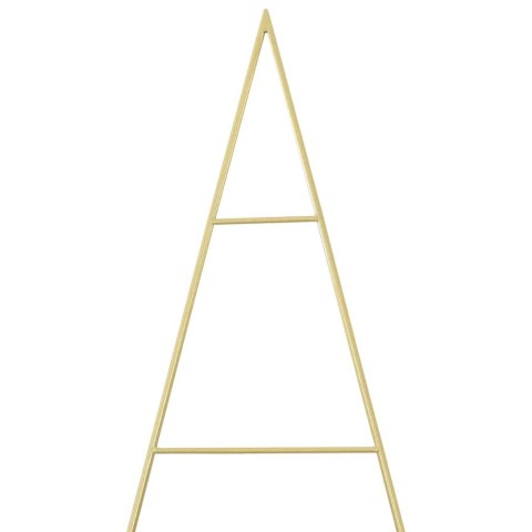 METALOWA CHOINKA ŚWIĄTECZNA Z PODSTAWĄ ZŁOTY 210CM