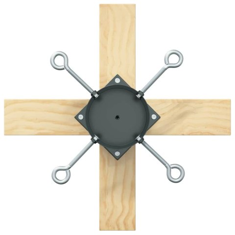 STOJAK NA CHOINKĘ ZIELONY 50X50X16CM LITE DREWNO SOSNOWE