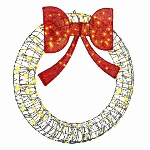 WIANEK Z 150 DIODAMI LED CIEPŁA BIEL 120CM RATTAN