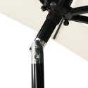 3-POZIOMOWY PARASOL NA ALUMINIOWYM SŁUPKU PIASKOWY 2X2M