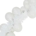 GIRLANDA Z BOMBEK ŚWIĄTECZNYCH BIAŁY 186CM