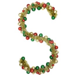 GIRLANDA Z BOMBEK ŚWIĄTECZNYCH WIELOKOLOROWE 186CM