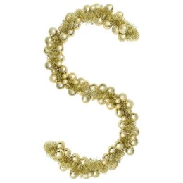 GIRLANDA Z BOMBEK ŚWIĄTECZNYCH ZŁOTY 186CM