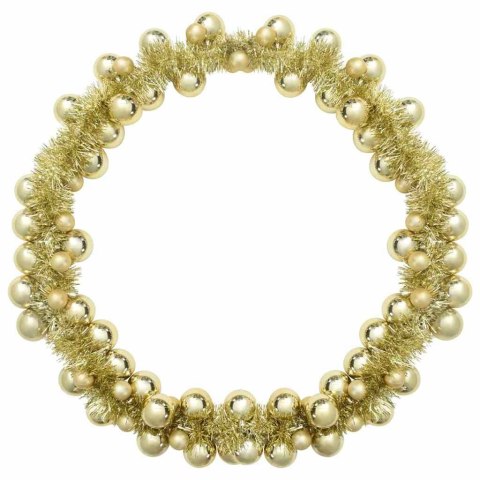 GIRLANDA Z BOMBEK ŚWIĄTECZNYCH ZŁOTY 186CM