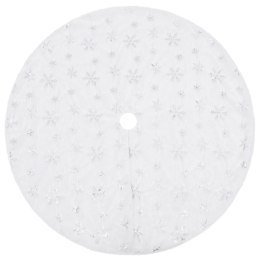 LUKSUSOWA SPÓDNICA CHOINKOWA W KOLORZE BIAŁYM 150CM SZTUCZNE FUTRO