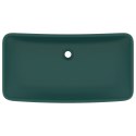 UMYWALKA PROSTOKĄTNA MATOWA CIEMNOZIELONA 71X38CM CERAMIKA