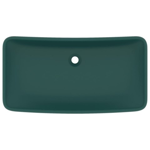 UMYWALKA PROSTOKĄTNA MATOWA CIEMNOZIELONA 71X38CM CERAMIKA