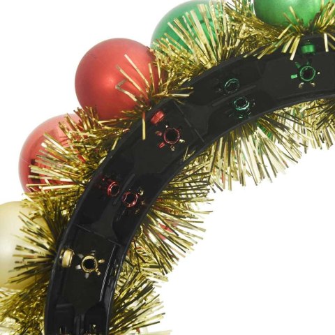 VidaXL Wieniec Bożonarodzeniowy z Bombkami 2 pcs Wielokolorowe