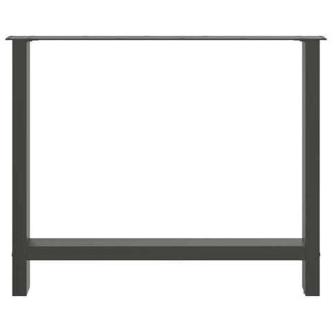 VidaXL Nogi do stołu jadalnego Antracyt 2 szt. 100x(72-73) cm Stal