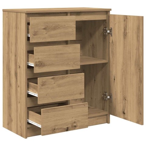 KOMODA Z SZUFLADAMI ARTISAN OAK 71X35X84CM DREWNO KLEJONE