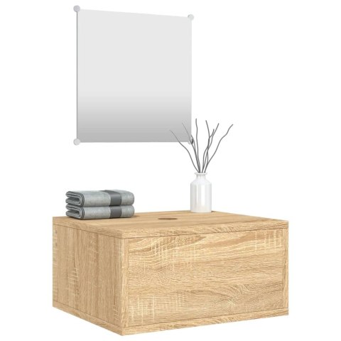 2-CZĘŚCIOWY ZESTAW MEBLI ŁAZIENKOWYCH KOLOR DĘBU