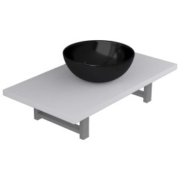 DWUCZĘŚCIOWY ZESTAW MEBLI DO ŁAZIENKI CERAMICZNY BIAŁY