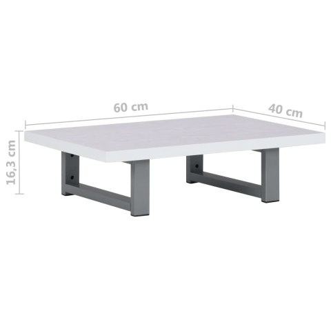 DWUCZĘŚCIOWY ZESTAW MEBLI DO ŁAZIENKI CERAMICZNY BIAŁY