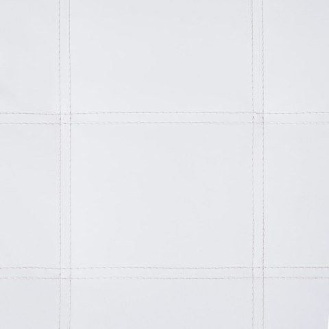 VidaXL Szezlong masujący z poduszką, biały, sztuczna skóra