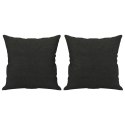 2-CZ. KOMPLET WYPOCZYNKOWY Z PODUSZKAMI CZARNY TKANINA