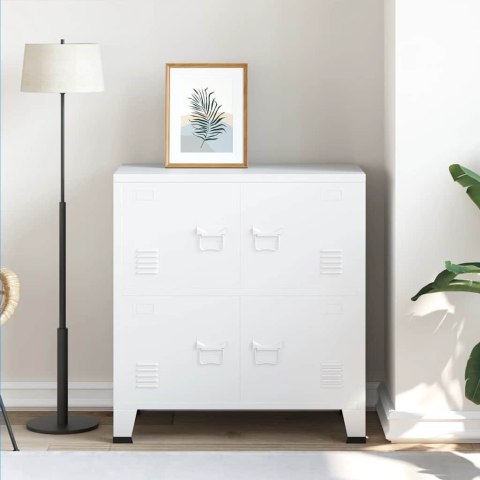 INDUSTRIALNA SZAFKA BIAŁA 75X40X80CM STALOWA