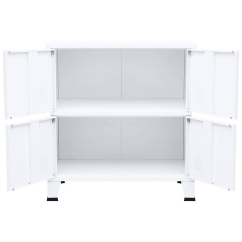 INDUSTRIALNA SZAFKA BIAŁA 75X40X80CM STALOWA