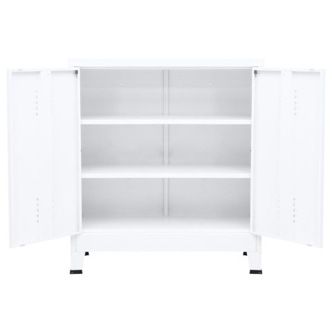 INDUSTRIALNA SZAFKA BIAŁA 90X40X100CM STALOWA
